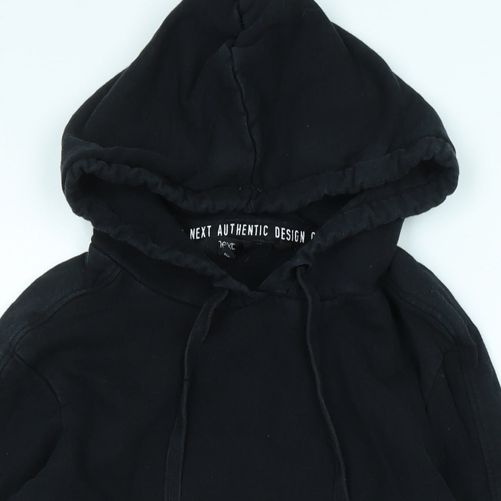 NEXT Boys Black Cotton Pullover Hoodie Size M
