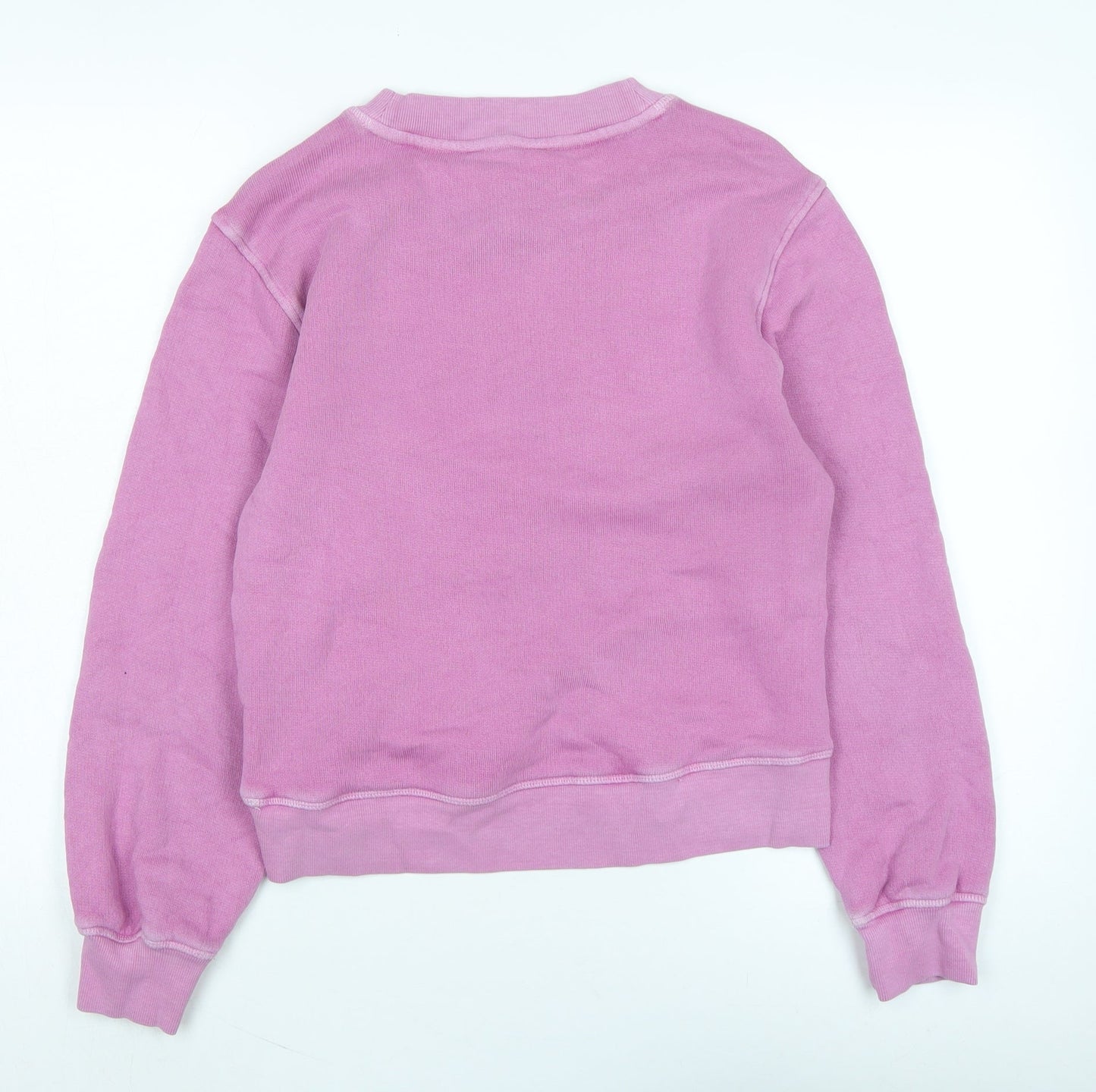 Per Una Womens Purple Cotton Pullover Sweatshirt Size S