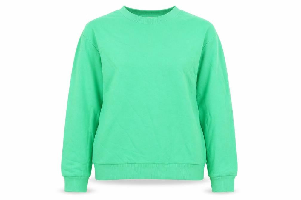 Marks & Spencer Womens Green Cotton Pullover Sweatshirt Size S