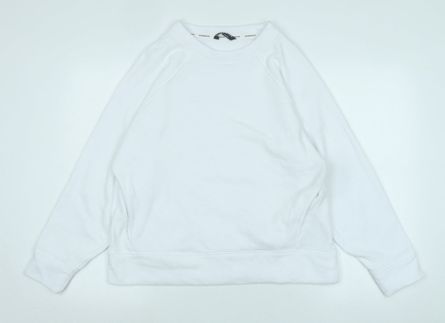 Marks and Spencer Womens White Polyester Pullover Sweatshirt Size 14
