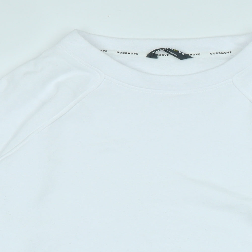 Marks and Spencer Womens White Polyester Pullover Sweatshirt Size 14