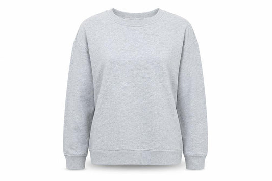 Marks and Spencer Womens Grey Cotton Blend Pullover Sweatshirt Size 8