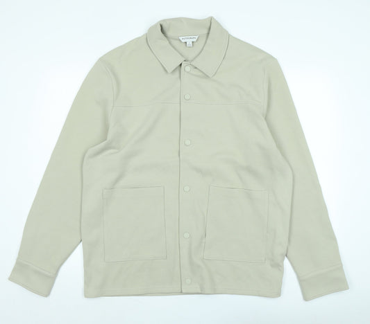 Marks and Spencer Mens Beige Jacket Size XL Snap