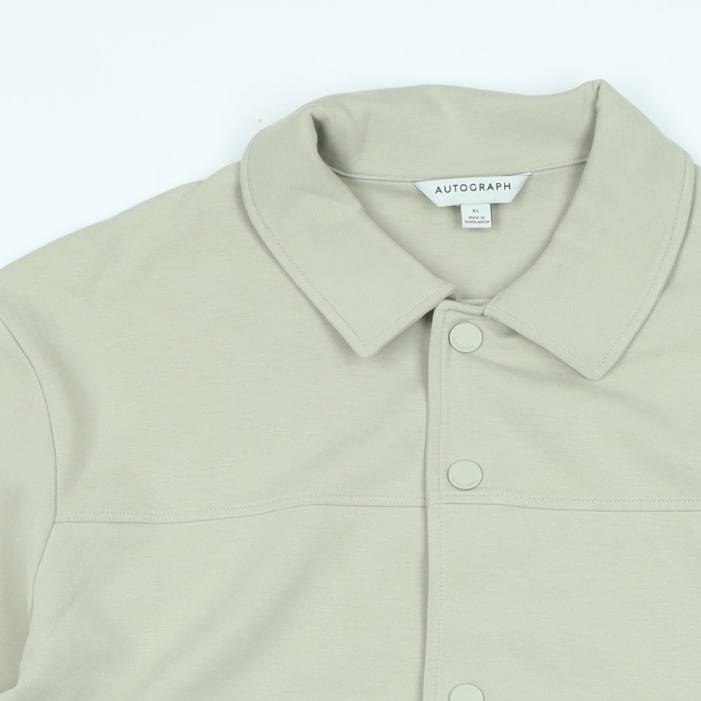 Marks and Spencer Mens Beige Jacket Size XL Snap