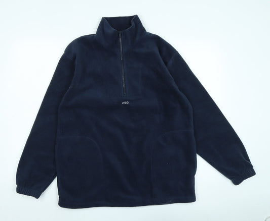 G&G Womens Blue Polyester Pullover Sweatshirt Size S