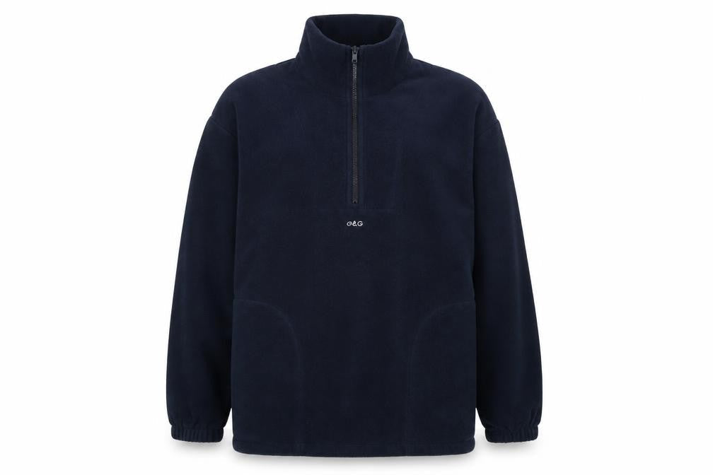 G&G Womens Blue Polyester Pullover Sweatshirt Size S
