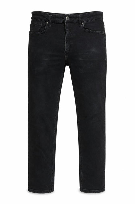 Nines Mens Black Cotton Straight Jeans Size 34 in L32 in Regular Zip
