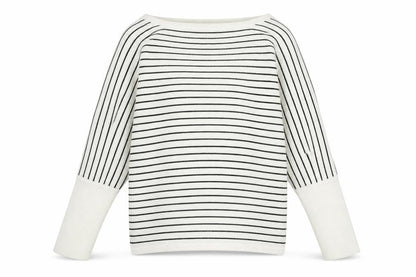 Select Womens Ivory Crew Neck Acrylic Pullover Jumper Size 6