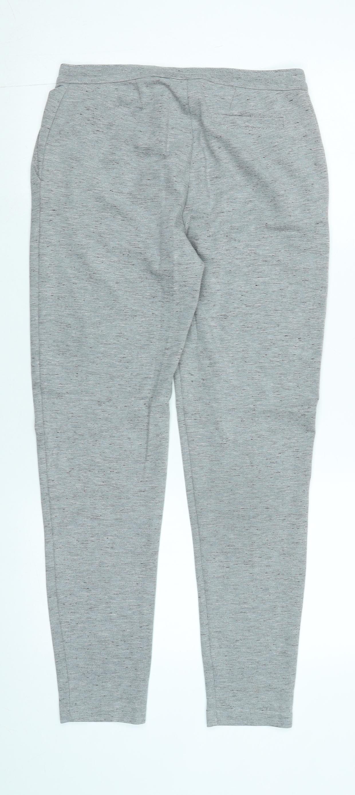 NEXT Womens Grey Polyester Trousers Size 6 L27 in Regular Zip