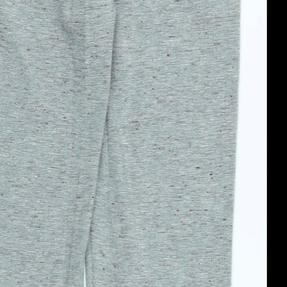 Next Womens Grey Polyester Trousers Size 6 L27 in Regular Zip