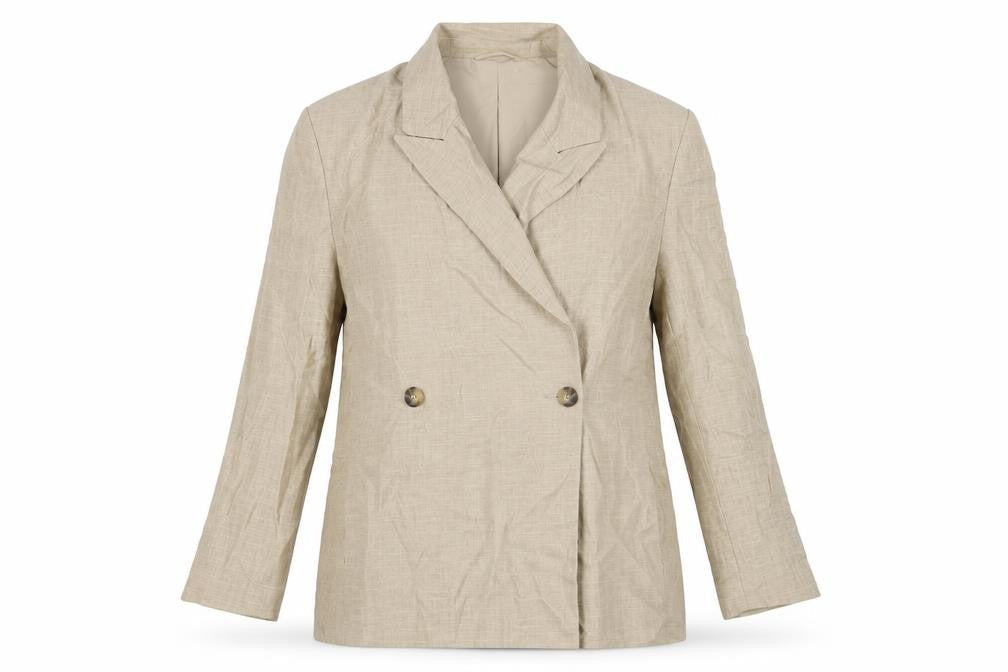 Topshop Womens Beige Jacket Blazer Size 14 Button