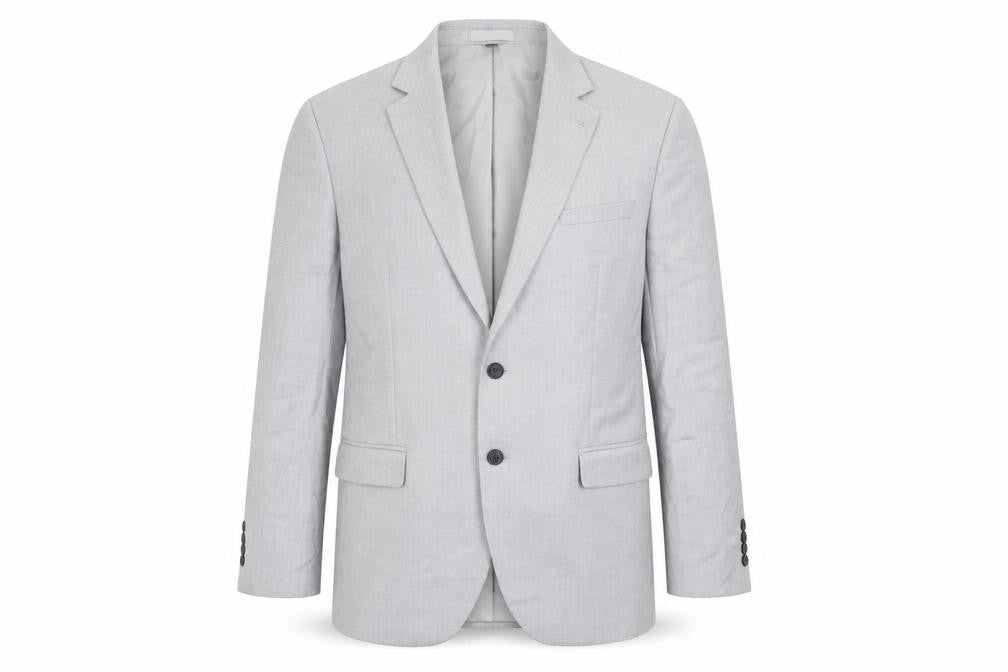 Marks & Spencer Mens Grey Polyester Jacket Suit Jacket Size 42 Regular