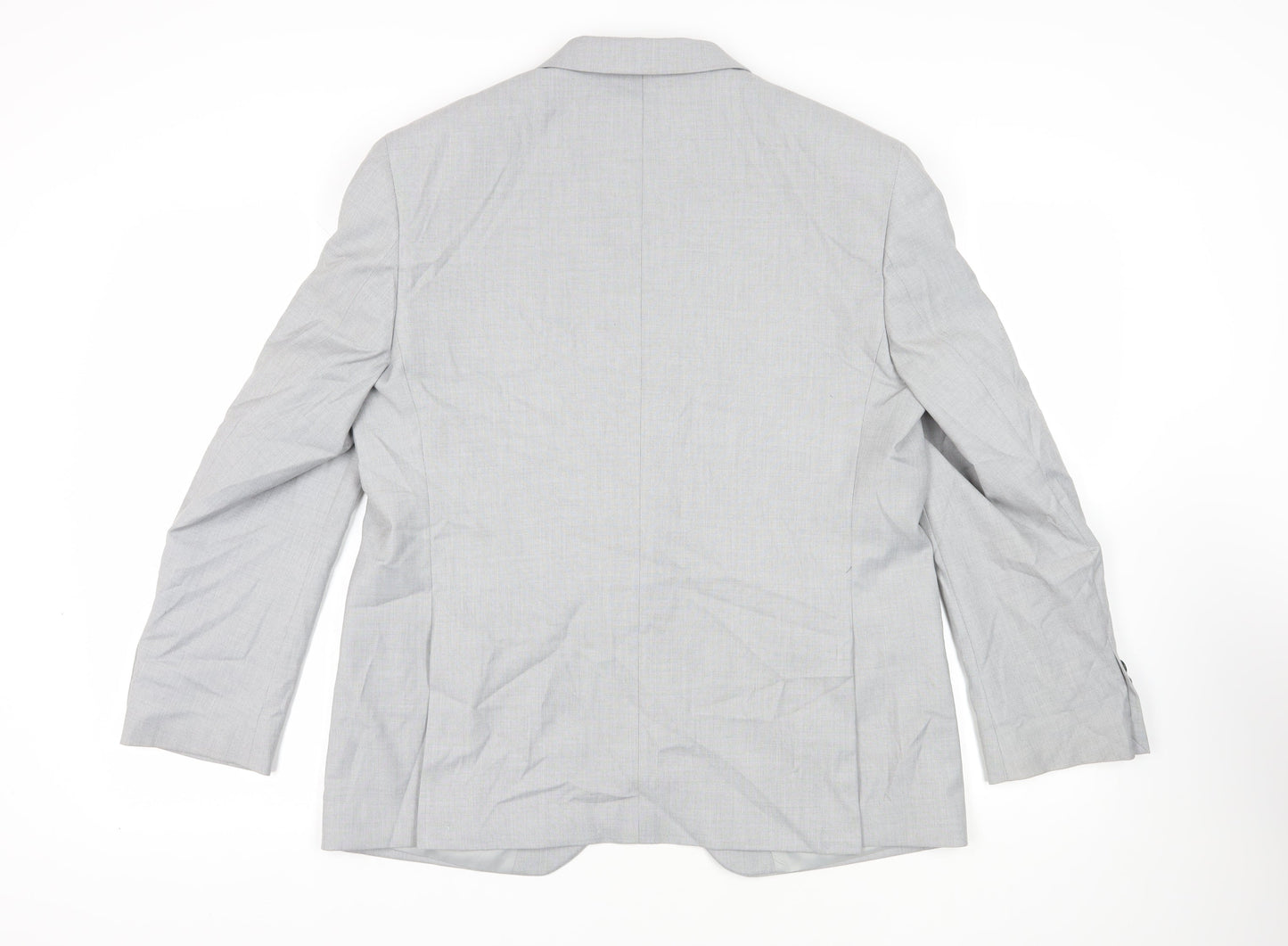 Marks and Spencer Mens Grey Polyester Jacket Suit Jacket Size 42 Regular