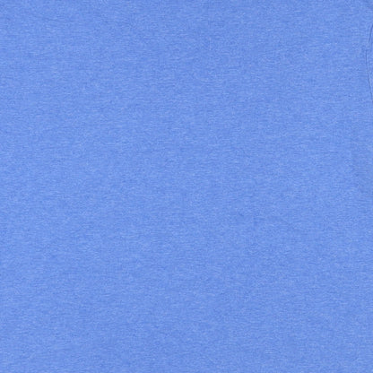 Brand and care label for Gap girls’ blue cotton basic t-shirt, size 12-13, years crew neck pullover - super mario