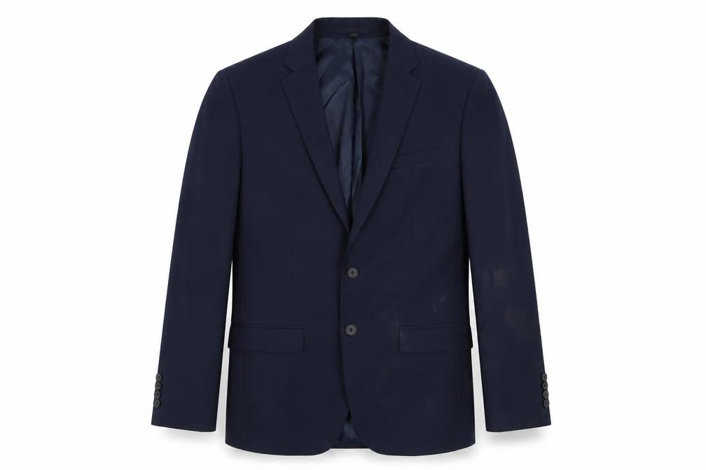 Marks & Spencer Mens Blue Polyester Jacket Suit Jacket Size 40 Regular
