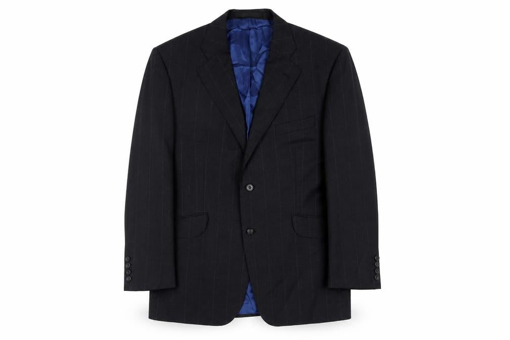 Marks & Spencer Mens Grey Check Wool Jacket Suit Jacket Size 44 Regular