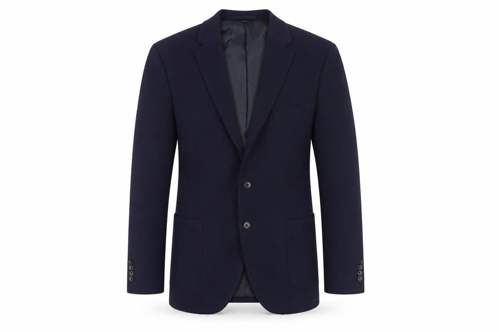 Marks & Spencer Mens Blue Polyester Jacket Blazer Size 42 Regular