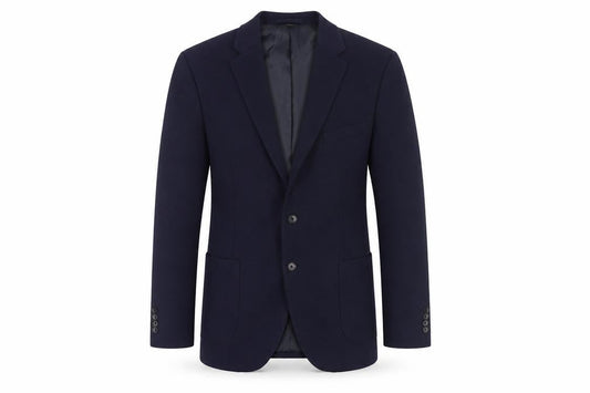 Marks & Spencer Mens Blue Polyester Jacket Blazer Size 42 Regular