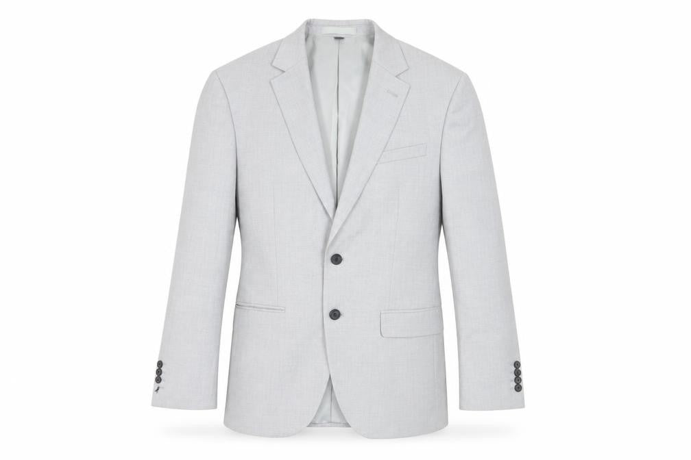 Marks & Spencer Mens Grey Polyester Jacket Suit Jacket Size 38 Regular