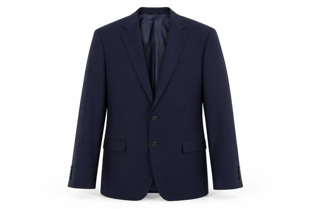 Marks & Spencer Mens Blue Polyester Jacket Suit Jacket Size 44 Regular