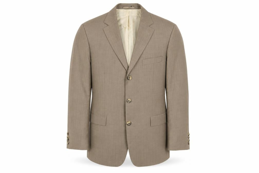 Cerruti Mens Beige Wool Jacket Suit Jacket Size 40 Regular