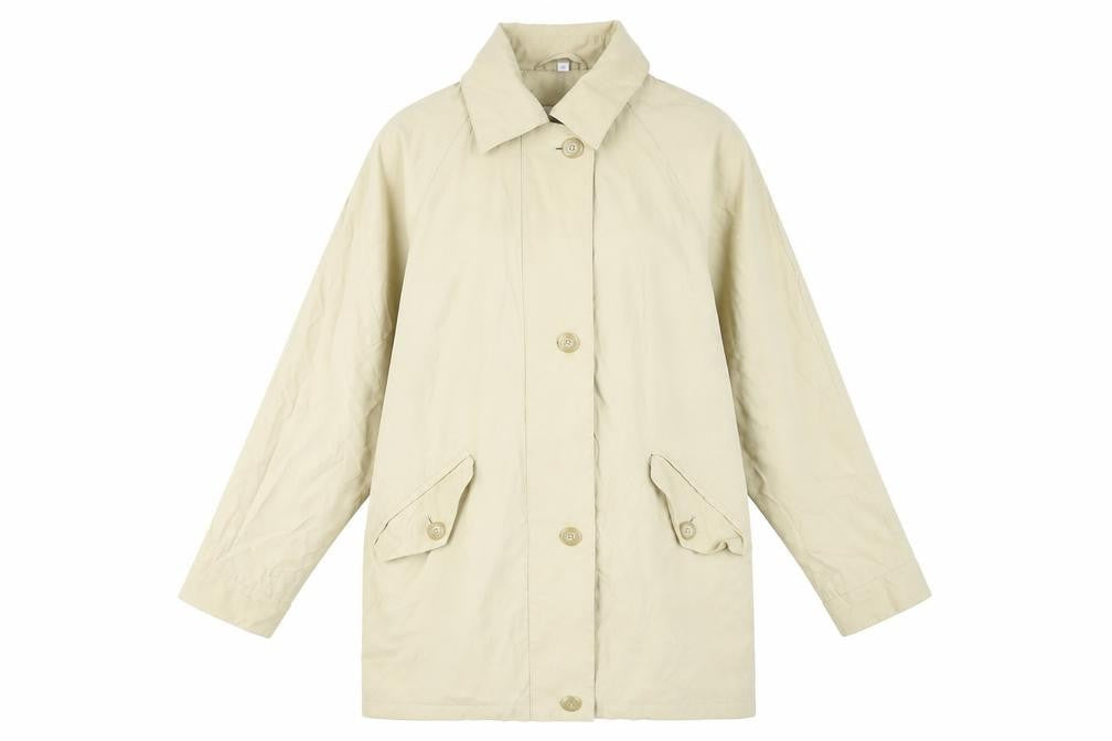 Danimac Womens Beige Trench Coat Coat Size S Zip