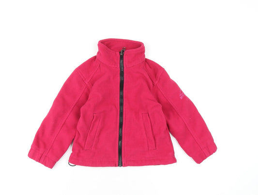McKINLEY Girls Pink Jacket Size 4 Years Zip