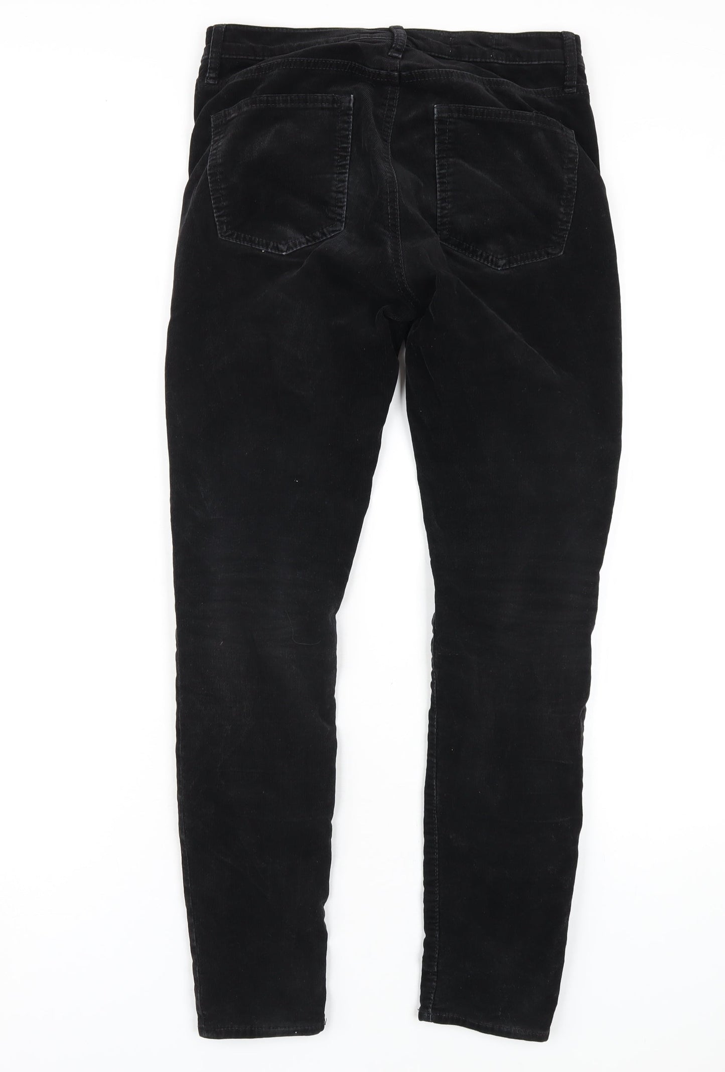 Gap Womens Black Cotton Trousers Size 28 in L30 in Regular Zip