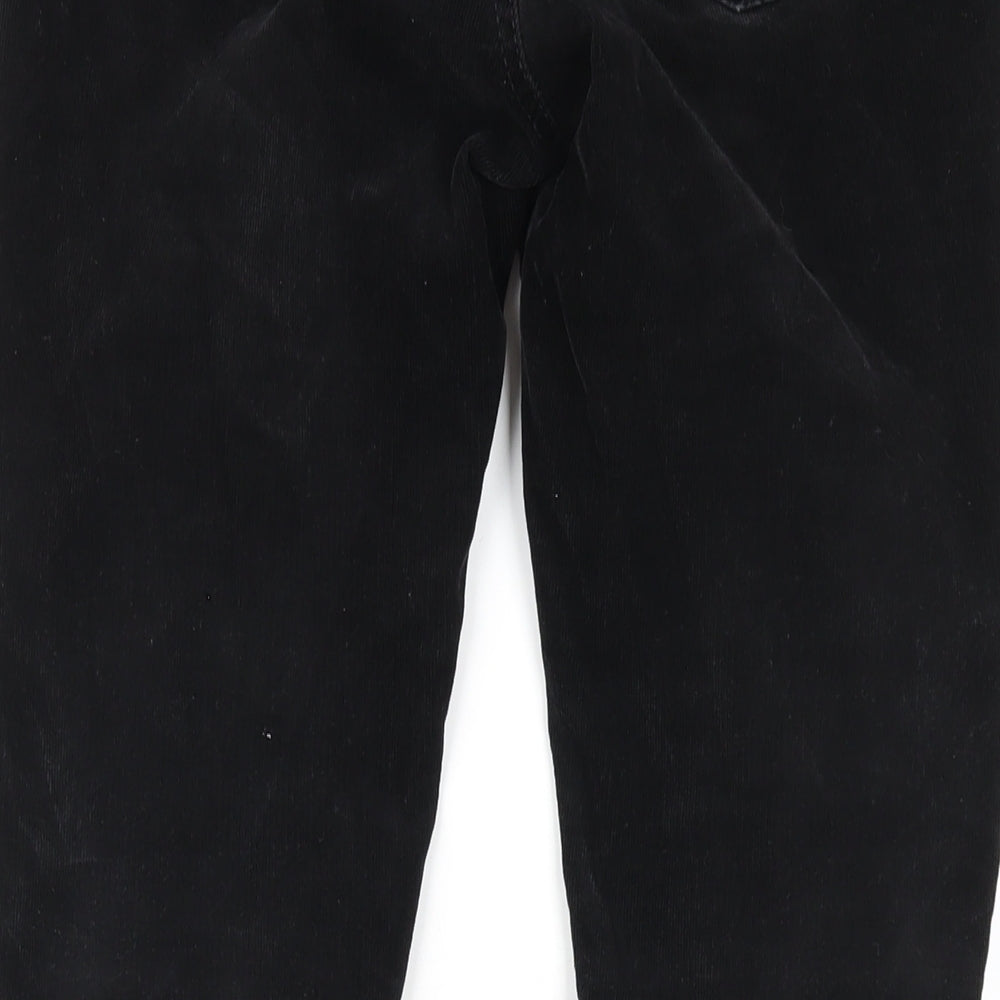 Gap Womens Black Cotton Trousers Size 28 in L30 in Regular Zip