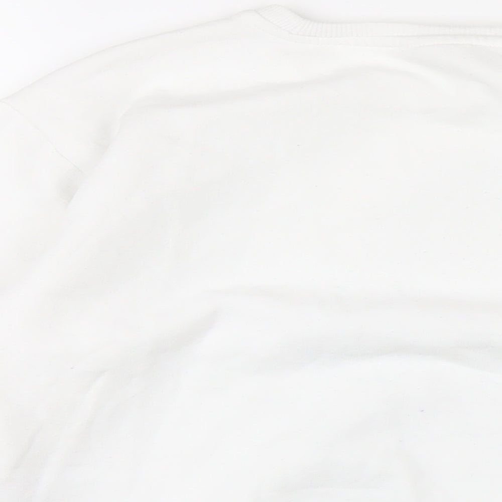 Netflix Girls White Polyester Pullover Sweatshirt Size 14-15 Years Pullover - Wednesday