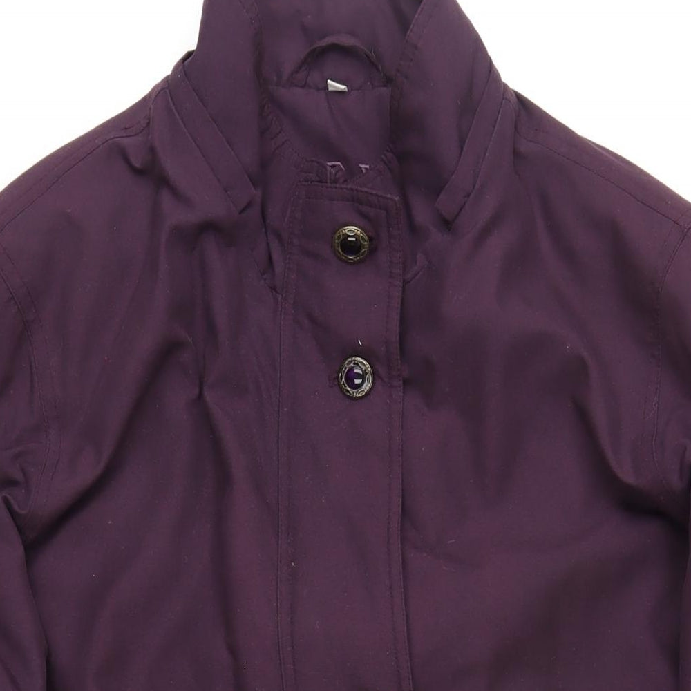 JFW Womens Purple Jacket Coat Size 16 Zip