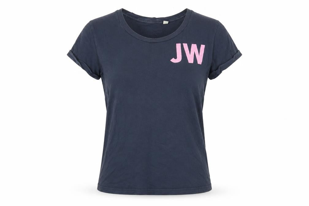 Jack Wills Womens Blue Cotton Basic T-Shirt Size 8 Round Neck