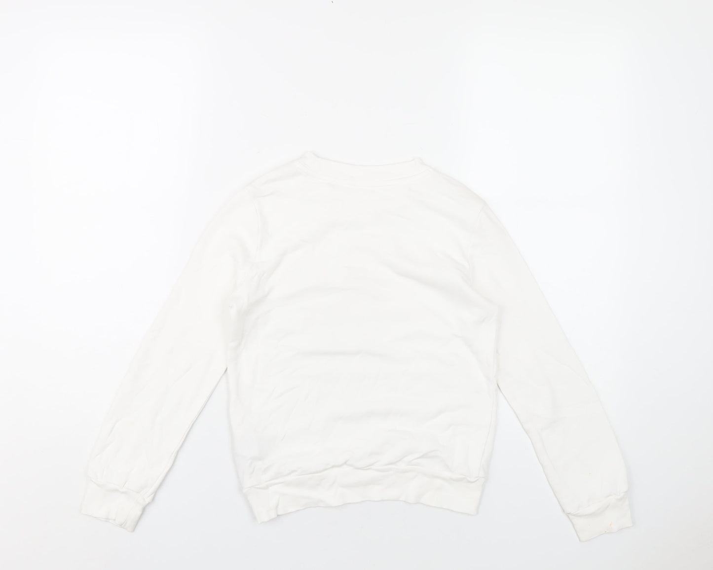 Gap Girls White Cotton Pullover Sweatshirt Size 10 Years Pullover