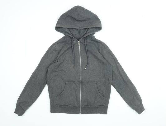 DeFacto Womens Grey Cotton Full Zip Hoodie Size XS Zip