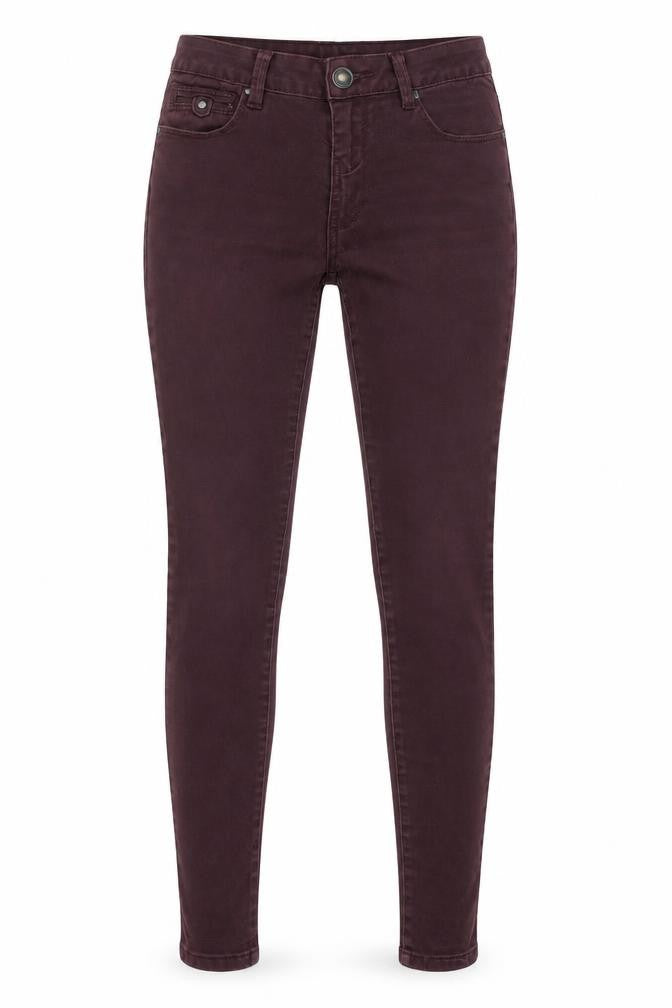 Supersoftskinny Womens Purple Cotton Skinny Jeans Size 8 L28.5 in Regular Zip