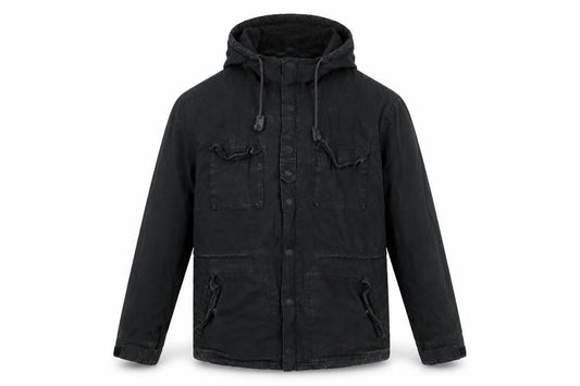 Next Mens Black Jacket Coat Size L Zip