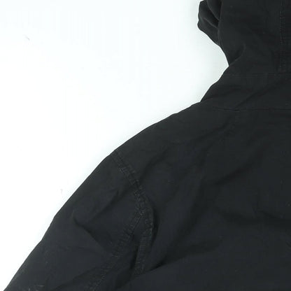 Next Mens Black Jacket Coat Size L Zip