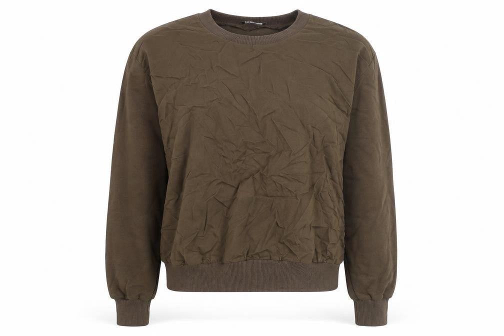 Zara Womens Brown Cotton Pullover Sweatshirt Size L Pullover