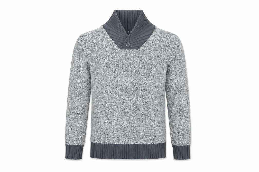 Pepperts Boys Grey V-Neck Cotton Pullover Jumper Size 8-9 Years Pullover