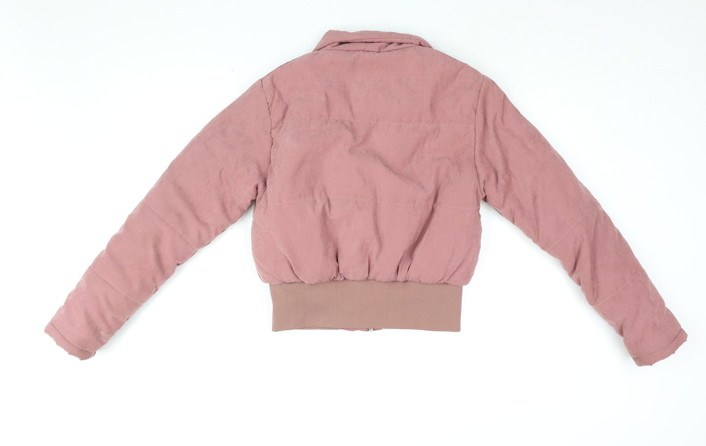 PRETTYLITTLETHING Womens Pink Jacket Coat Size 6 Zip