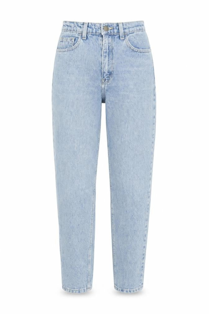 American Apparel Womens Blue Cotton Mom Jeans Size 26 in L32.5 in Regular Zip