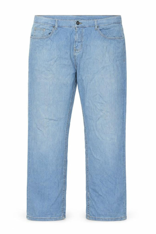 Denim & Co. Womens Blue Cotton Straight Jeans Size 42 in L32 in Regular Zip