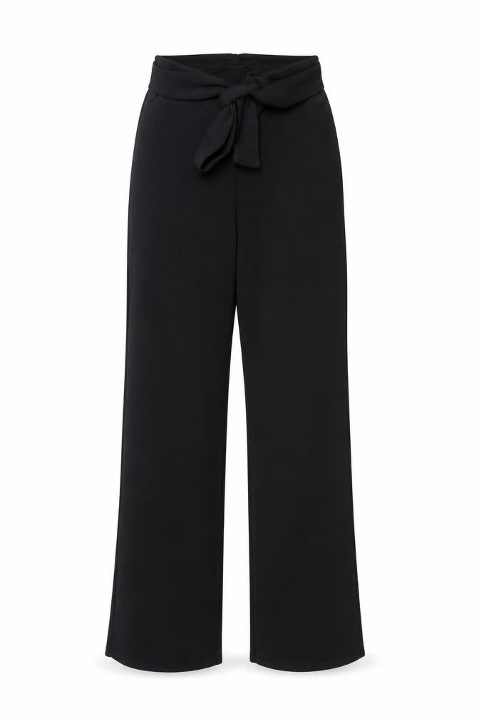 I SAW IT FIRST Womens Black Polyester Trousers Size 8 L31.5 in Regular