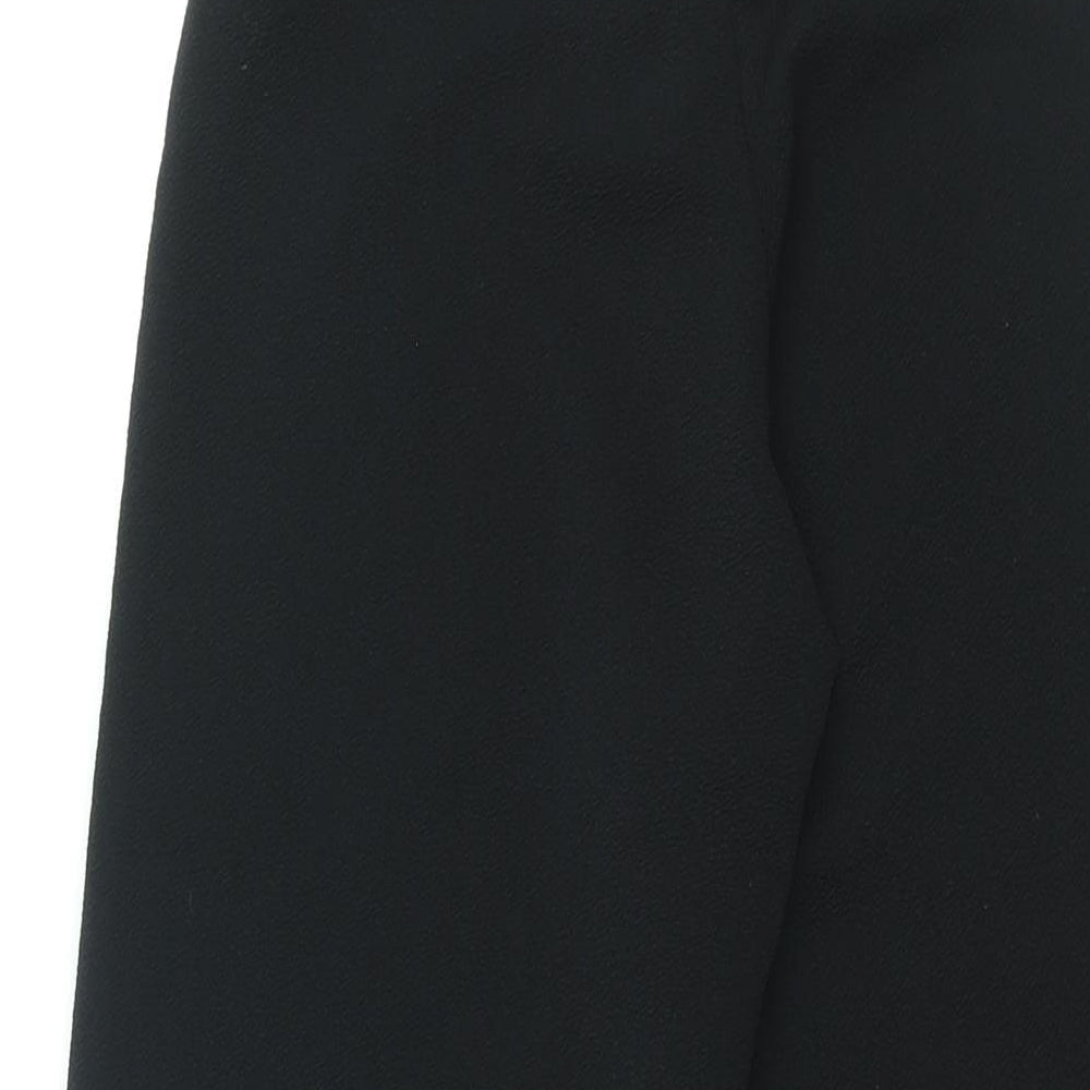 I SAW IT FIRST Womens Black Polyester Trousers Size 8 L31.5 in Regular