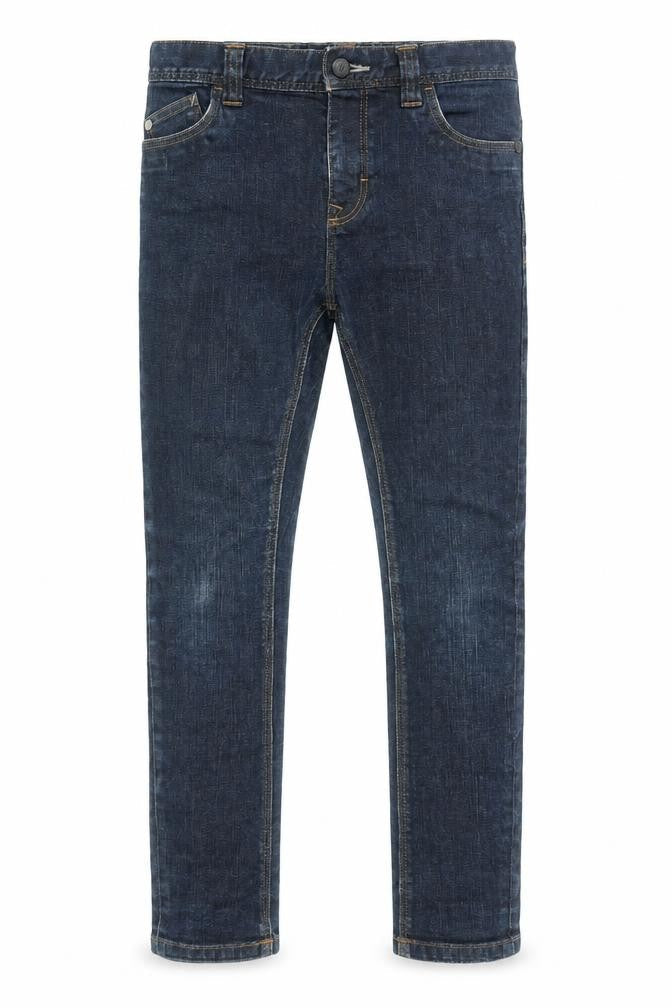 Next Boys Blue Cotton Skinny Jeans Size 10 Years L25 in Regular Zip