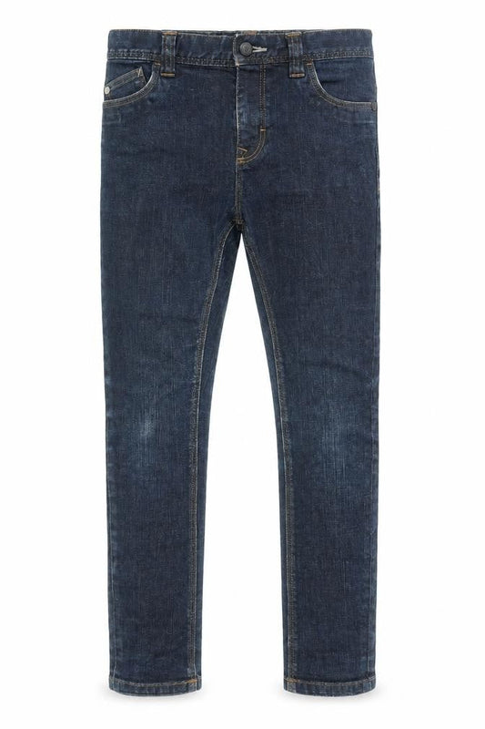 Next Boys Blue Cotton Skinny Jeans Size 10 Years L25 in Regular Zip