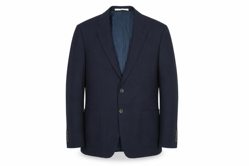 Marks & Spencer Mens Blue Polyester Jacket Suit Jacket Size 44 Regular