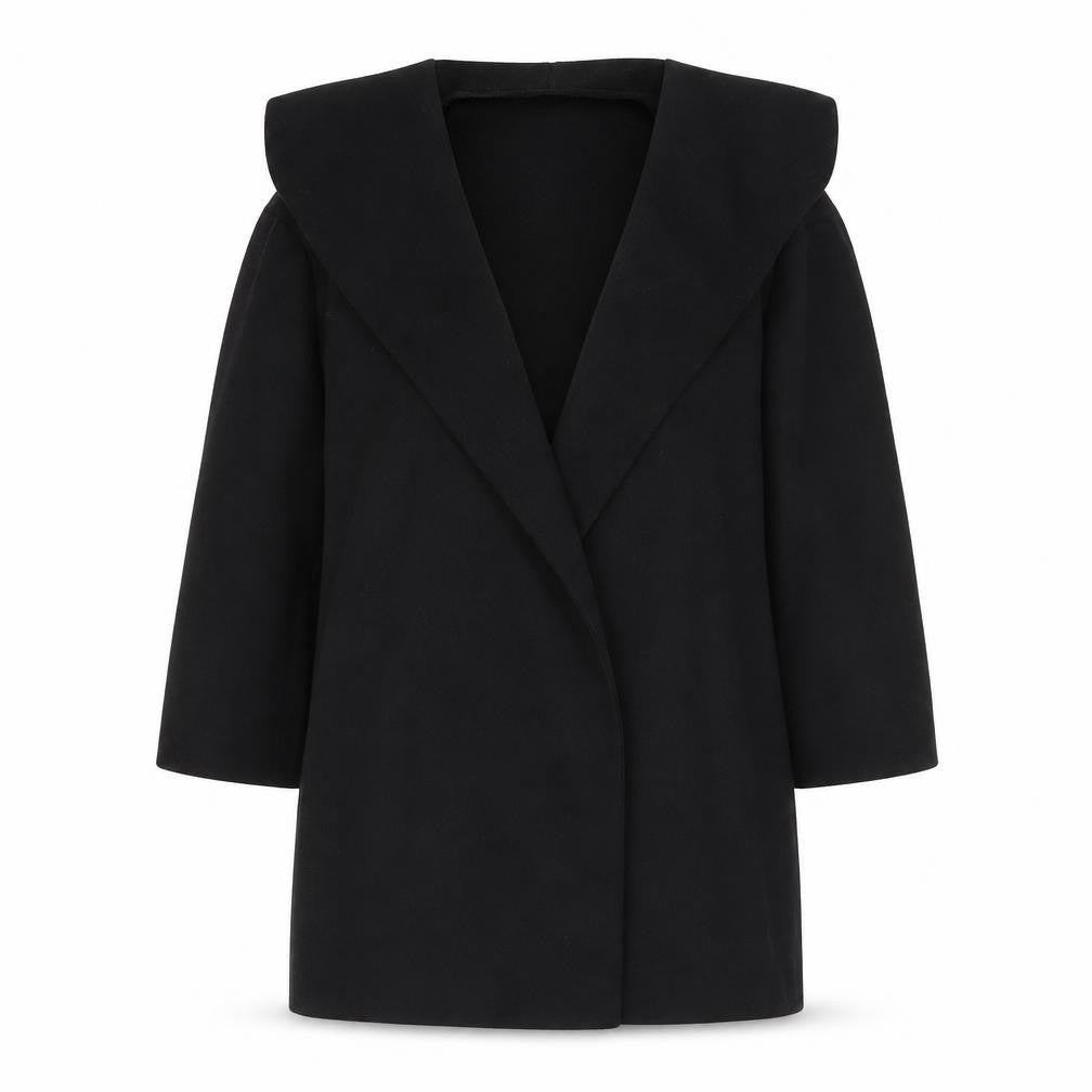 Quiz Womens Black Overcoat Coat Size 8