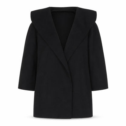 Quiz Womens Black Overcoat Coat Size 8
