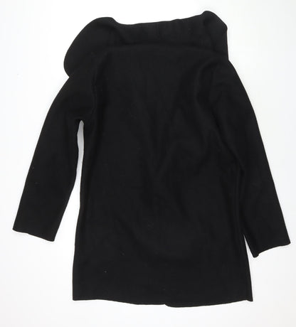 Quiz Womens Black Overcoat Coat Size 8